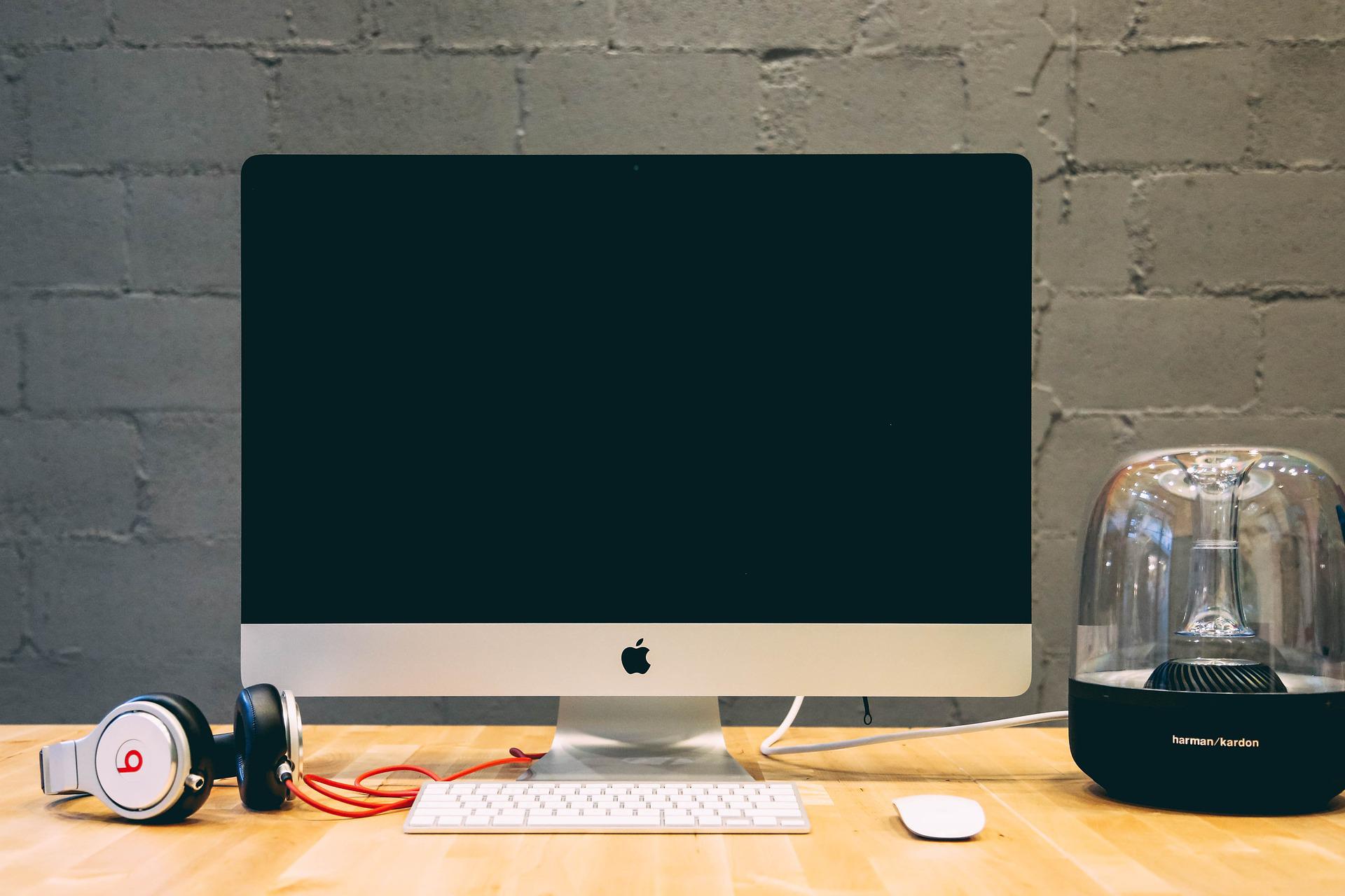 Computer on desk