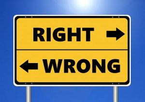 Right and Wrong directions