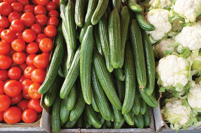 Figure 7.5 Eating healthy foods such as fresh fruits and vegetables is a key to stress management. Yukiko Matsuoka – Vegetable – CC BY-NC 2.0.