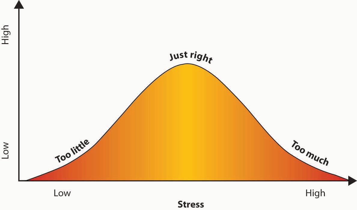 Figure 7.3 Individuals who are able to find the right balance between work that is too challenging and work that is not challenging enough see increases in performance.